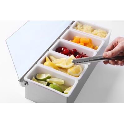Držák na dochucovadla, BarUp, 5 kontenery, 375x140x(H)90mm | 552100